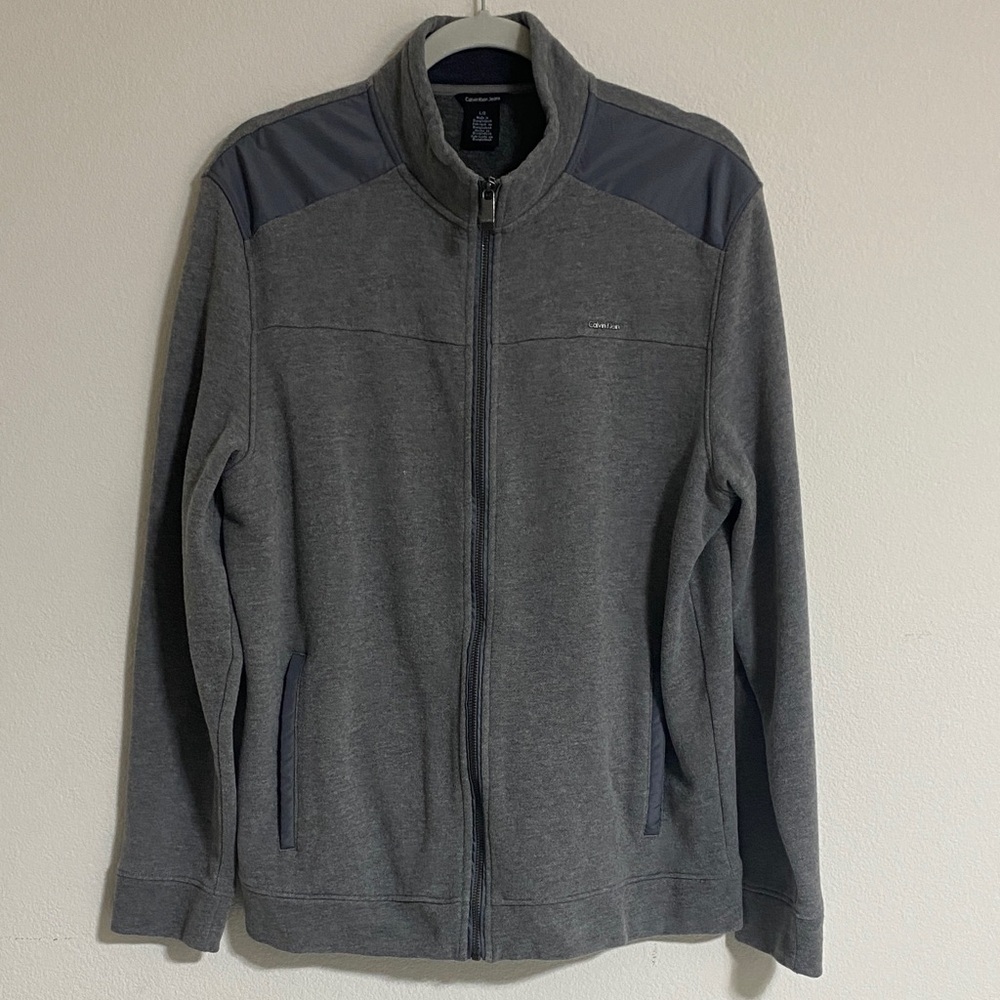 Calvin Klein Jeans Gray Full-Zip Jacket